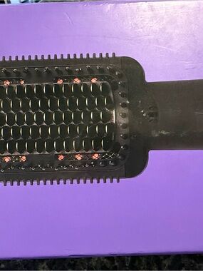 Black Paddle Hair Brush with Vented Design